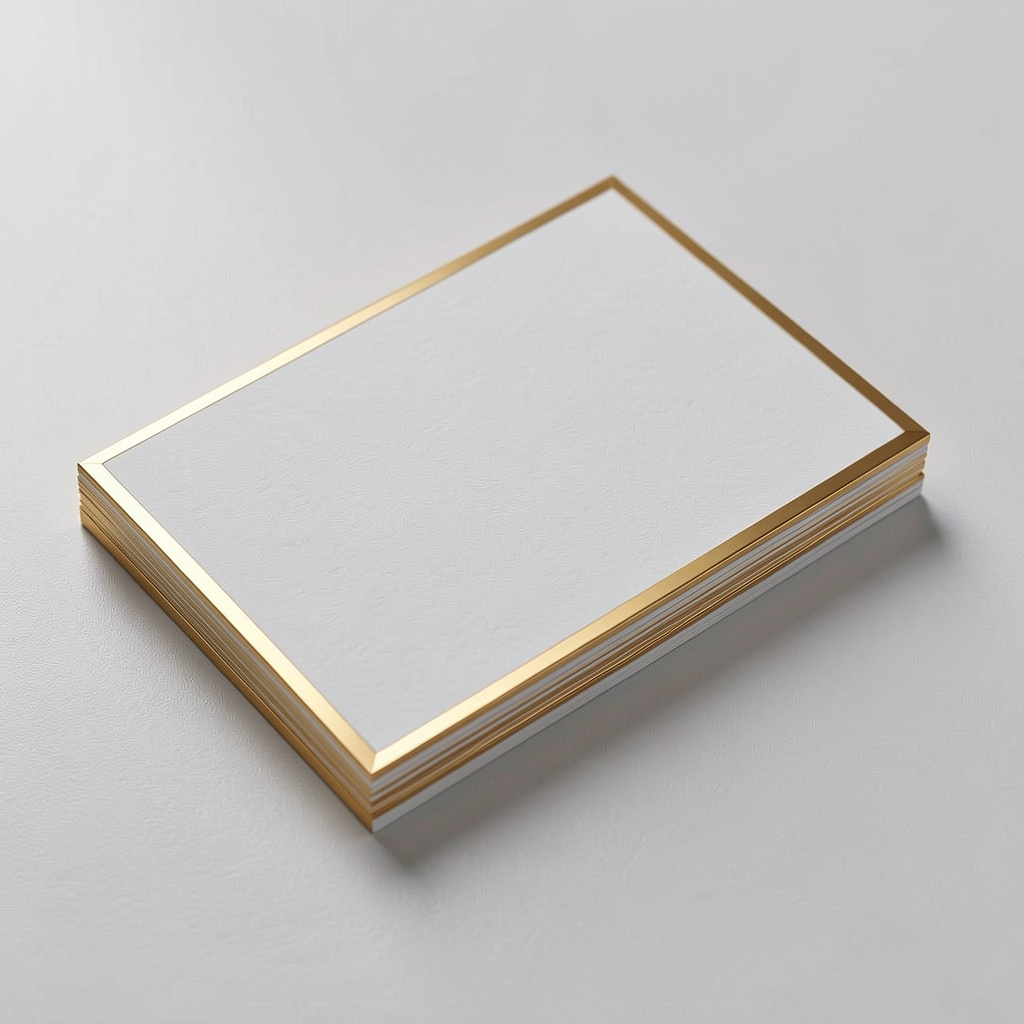 Premium business cards with luxury finishes